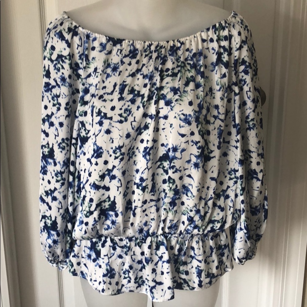 Vince Camuto off the shoulder blouse with peplum